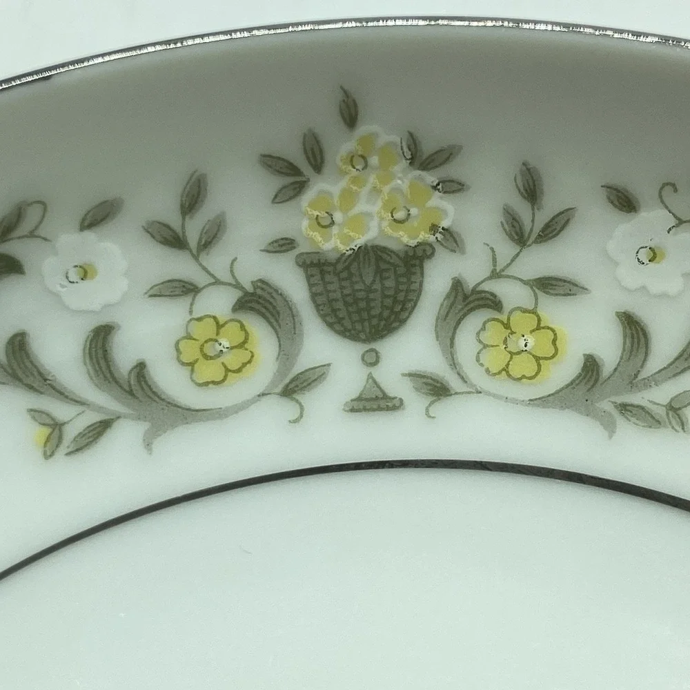 Sterling China Co. Florentine Cups & Saucers Set Of 3 Shabby Chic Cottagecore